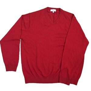Turnberry Merino Wool Sweater Mens XL Pullover Cranberry Extra Fine Quiet Luxury